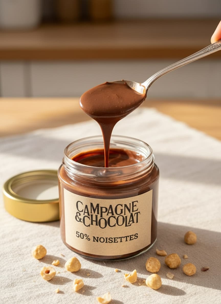 Pâte à Tartiner 50% Noisettes Chocolat Lait – chocolat artisanal Bean to Bar Campagne & Chocolat